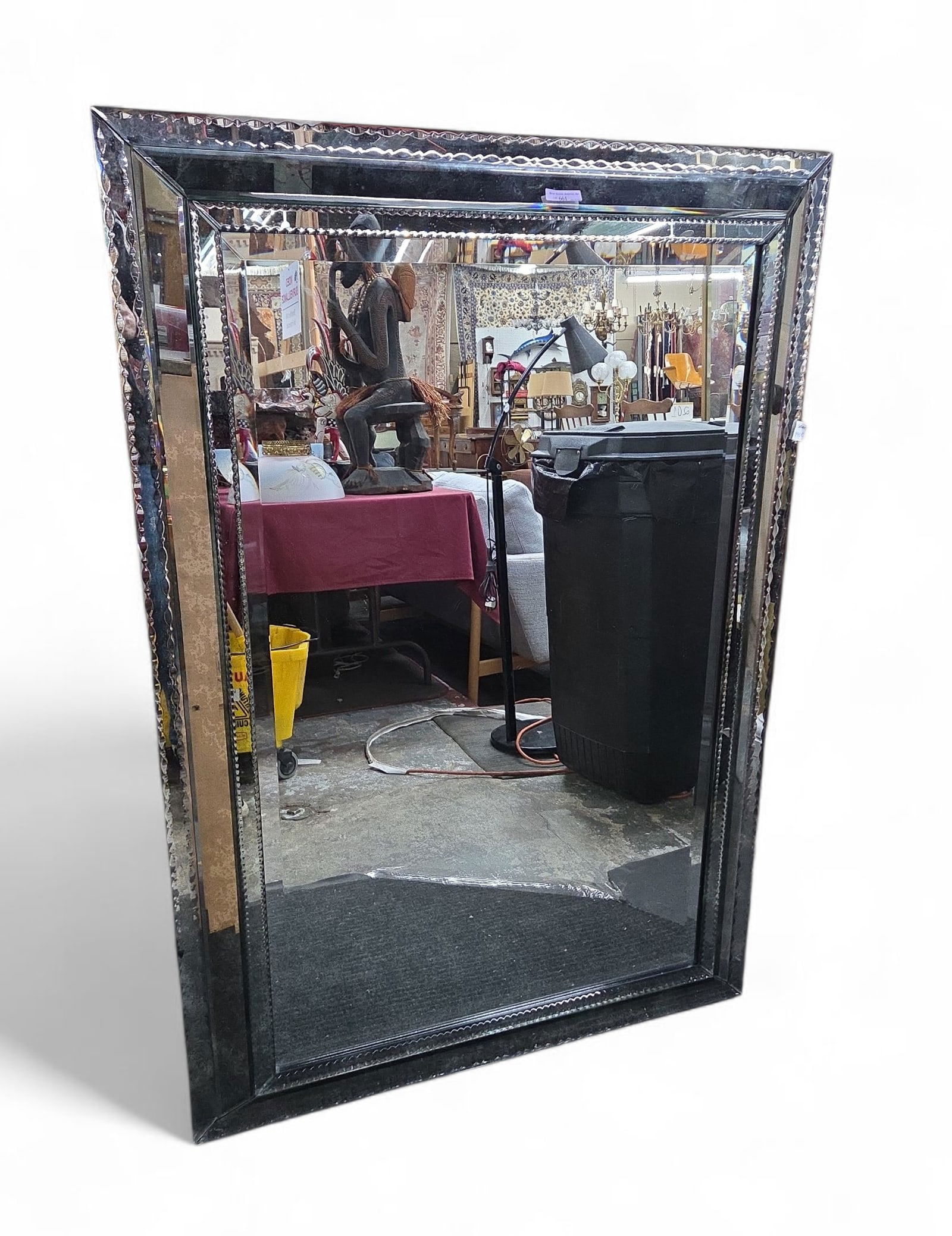 Venetian Style Zipper Edge Glass Wall Mirror. (1 of 1)