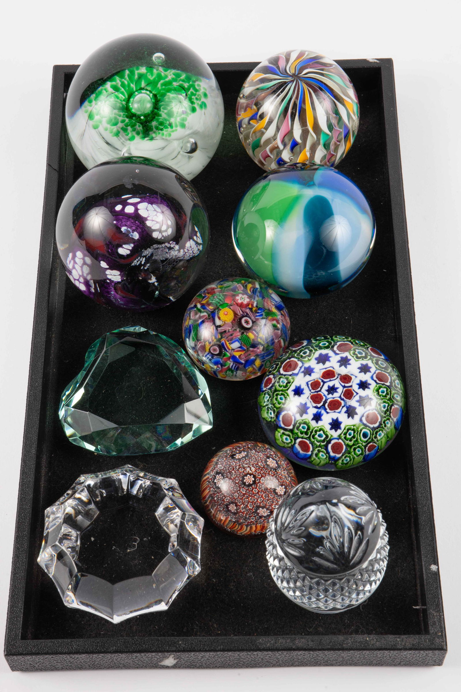 10 Paperweights - Millefiori, Rosenthal, & More. (1 of 12)