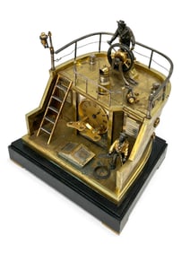 French Industrial Maritime Clock, Guilmet.