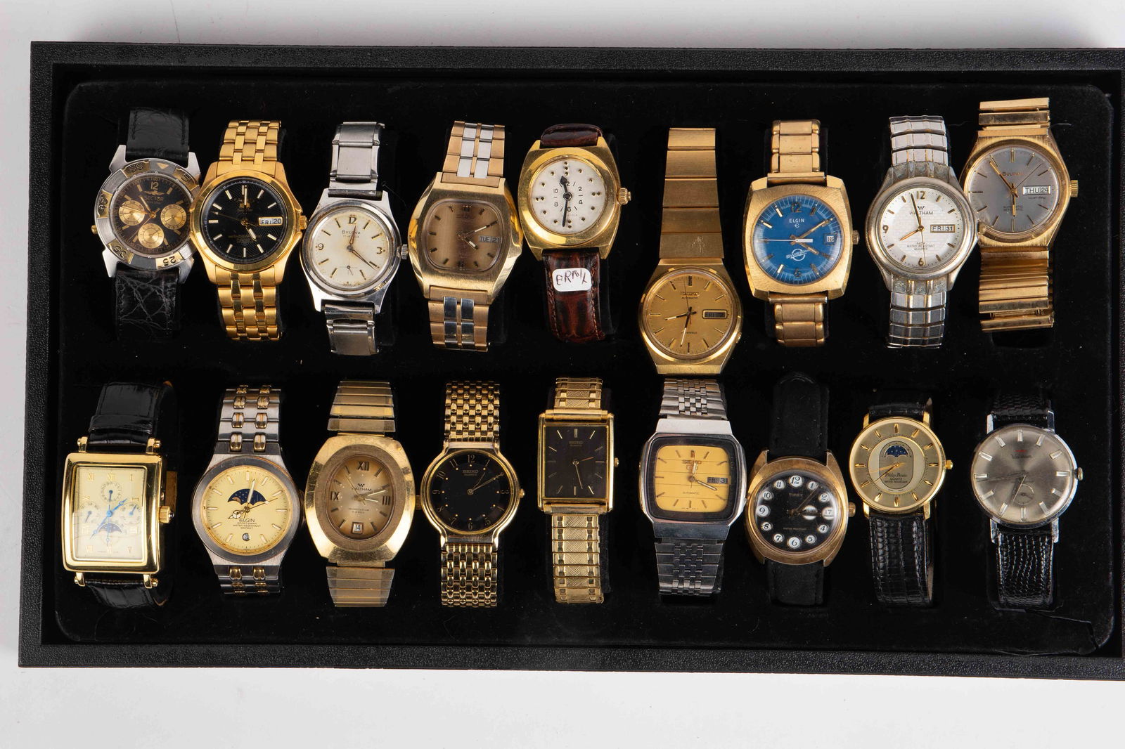 18 Vintage Mens' Wristwatches - Elgin, Sector, Etc (1 of 6)