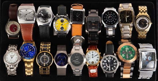 18 Mens' Wristwatches - Terner, Jialilei, Etc.