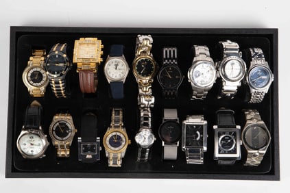 18 Mens' Wristwatches - Bulova, Skagen, Etc.