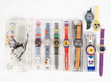 Lot of 10 Swatch Watches - Pop, Arroyo.
