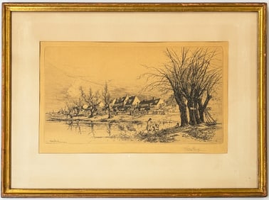 Signed Etching by Stephen Parrish.