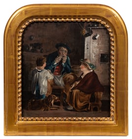 Painted Copy After Sir David Wilkie The Jew's Harp