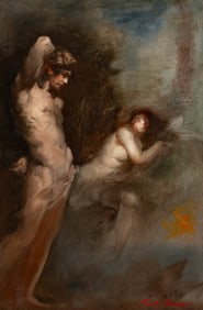 Zeus and Io, Figural Painting by Frank Mason.