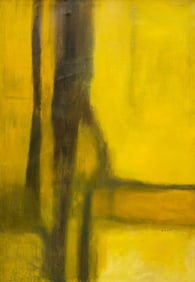 LG. Mid-Century Style Abstract Painting, D. Fuller