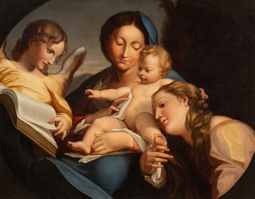 Madonna of St. Jerome, Antique Copy, Correggio.