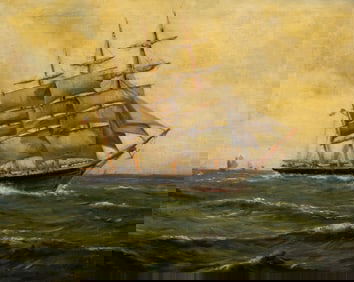 American Trader, Maritime Scene by George Briggs.