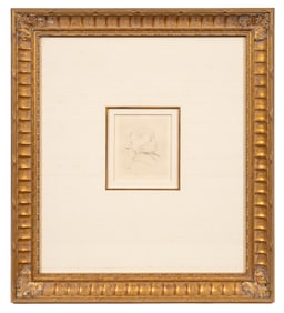 Portrait of Berthe Morisot, Etching After Renoir.