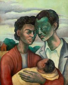 Impressionist Portrait of a Family.