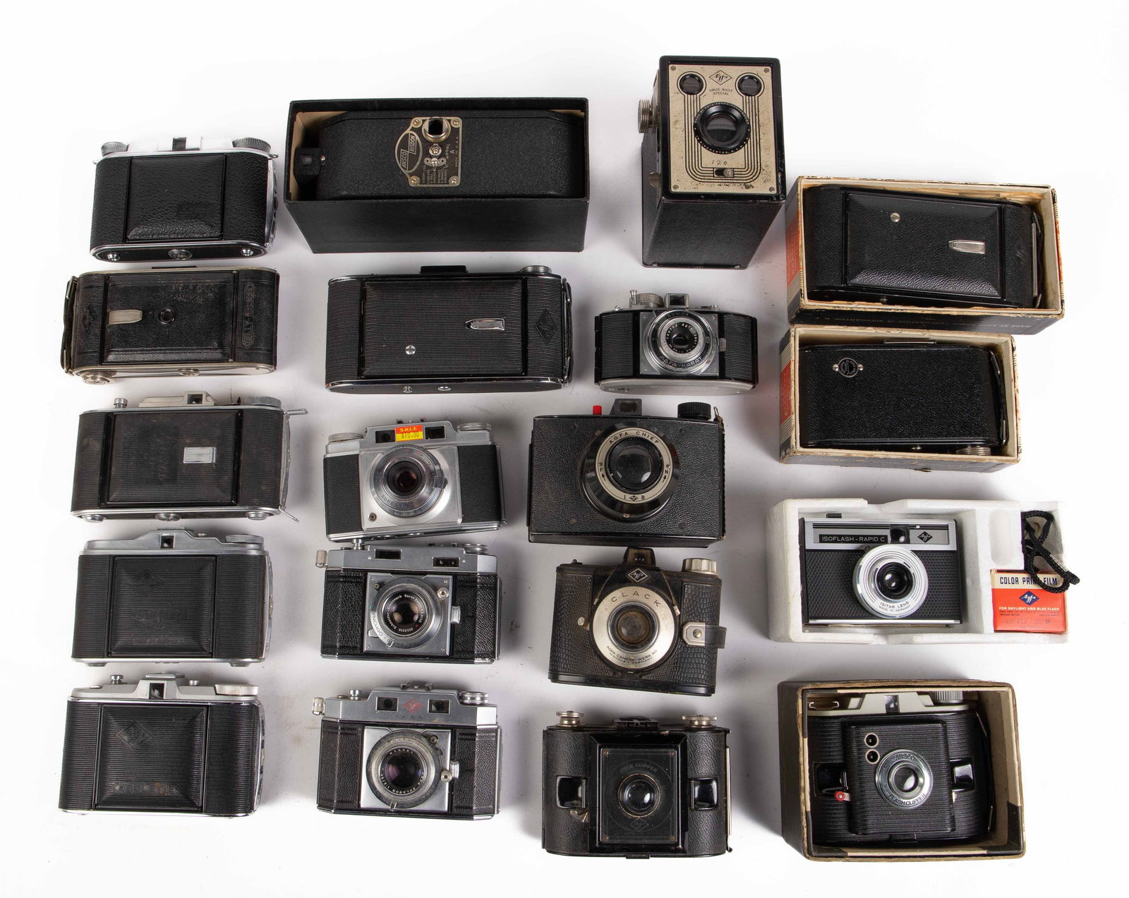 Large Lot of Vintage Agfa & Ansco Film Cameras. (1 of 6)