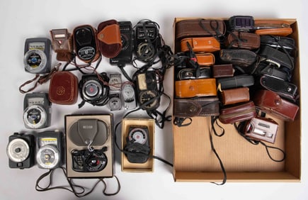 Huge Lot of Photographic Light Meters.