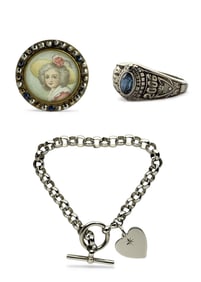 Jewelry Lot: Sterling Bracelet, LTM Ring, More.