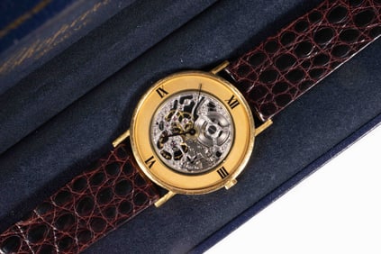 Chopard 18K Gold Skeleton Watch - 17 Rubies.