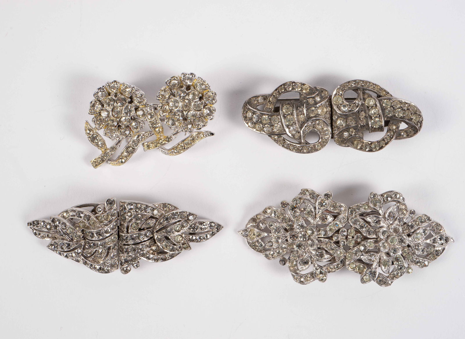 2 Trifari Clip Mates & 2 Coro Duette Brooches, 925 (1 of 9)