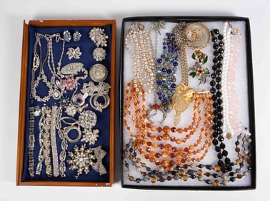 Lot: Vintage Costume Jewelry - Haskell, De Mario.