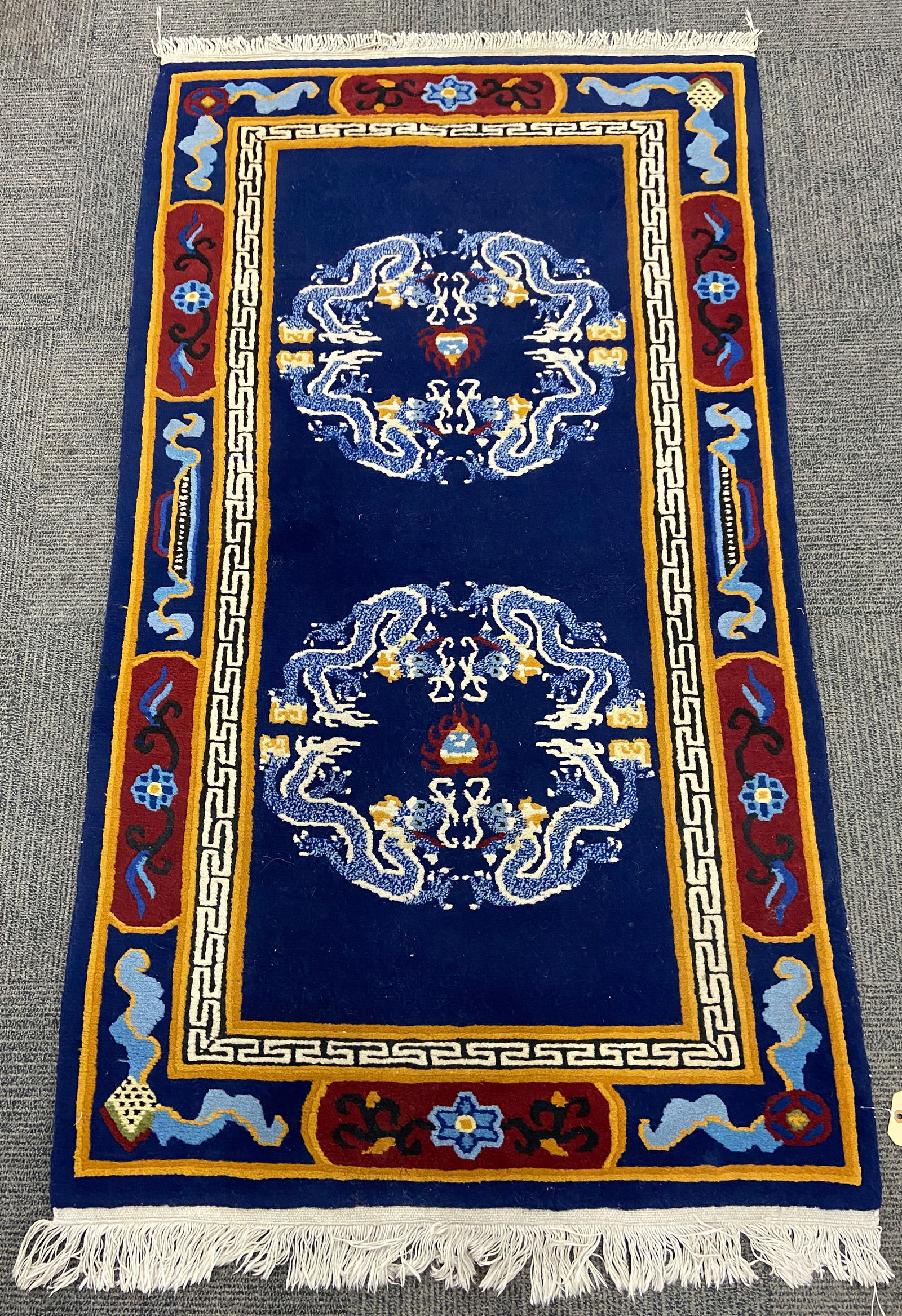 3' 1" x 5' 6" Tibetan Dragon Rug. (1 of 4)