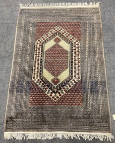 4' 2" x 5' 10" Bokhara Bidjar Pattern Rug.