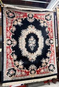 8' x 10' Chinese Sculptured Rug.