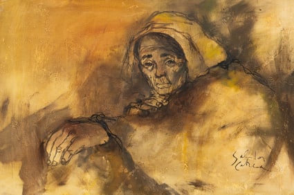 Painting of an Older Woman, Salvador Cabrera.