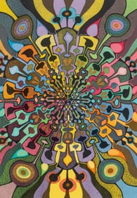 Kosmic Kabbalah Lithograph by David Friedman.