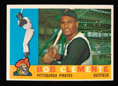 1960 Topps #326 Bob Clemente Baseball Card.