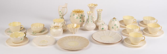 Belleek Ireland Lot of Dishes & Vases.
