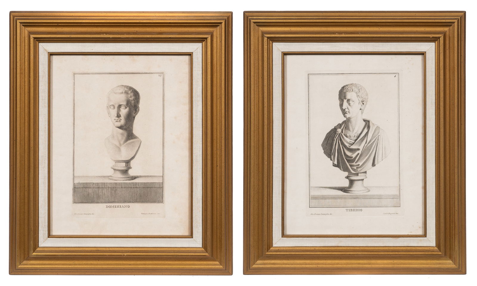 Two Antique Engravings After Giovanni Campiglia. (1 of 13)