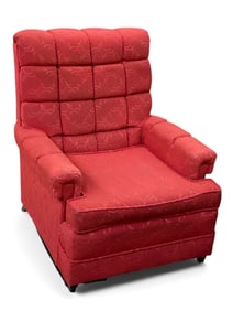 1940's / 1950's Red Upholstered Easy Chair.