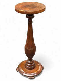 Antique Carved Pedestal or Plant Stand.
