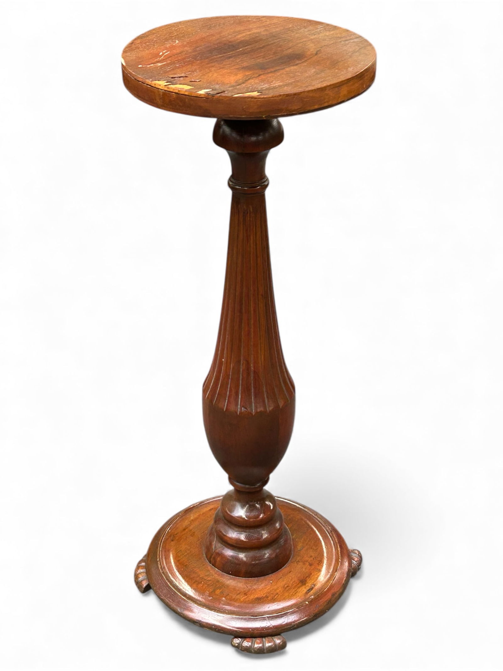 Antique Carved Pedestal or Plant Stand. (1 of 6)