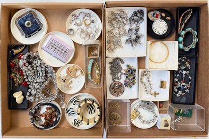 Lot of Vintage Costume Jewelry inc. 925 & Cal Art.