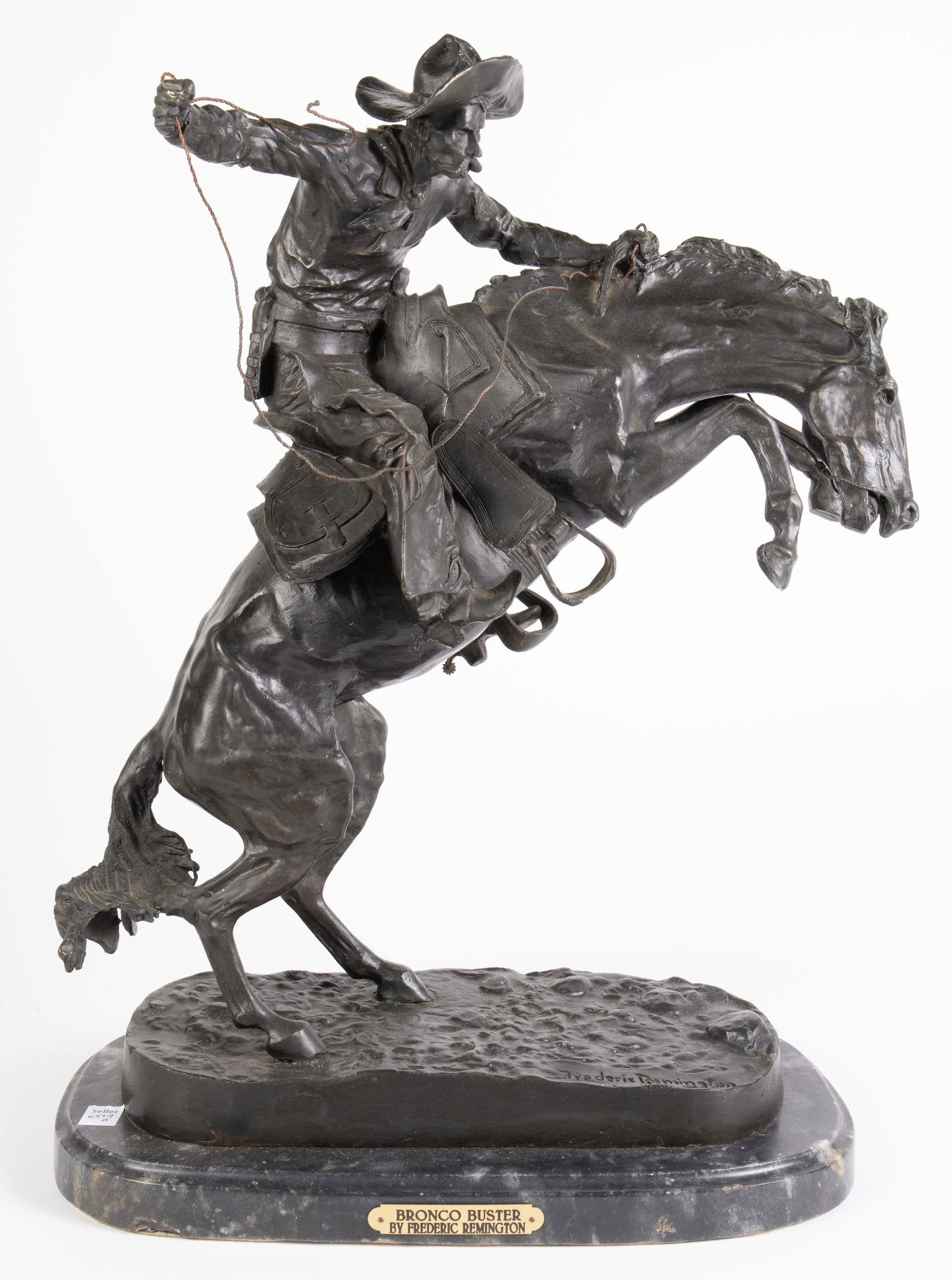 Bronze Sculpture After Remington - Bronco Buster. (1 of 8)