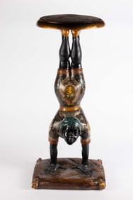 Blackamoor Pedestal of Handstand Figure.