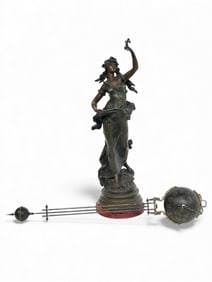 French Figural Mystery Clock, After Moreau.