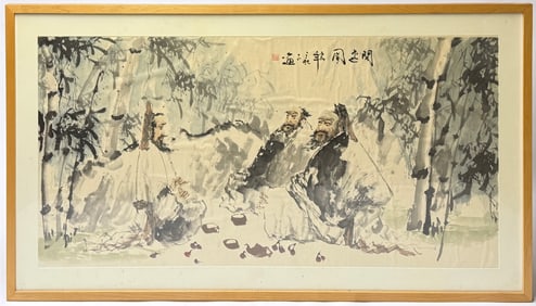 Very Large Chinese Print by Huang Ming.