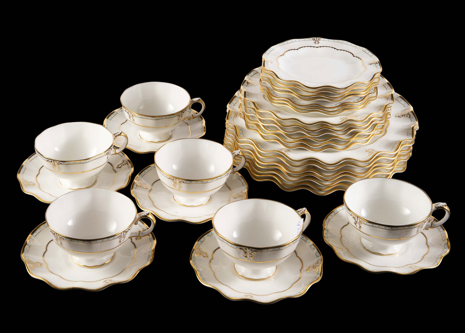 Royal Crown Derby "Lombardy" 32 Pc. China Set. (1 of 5)