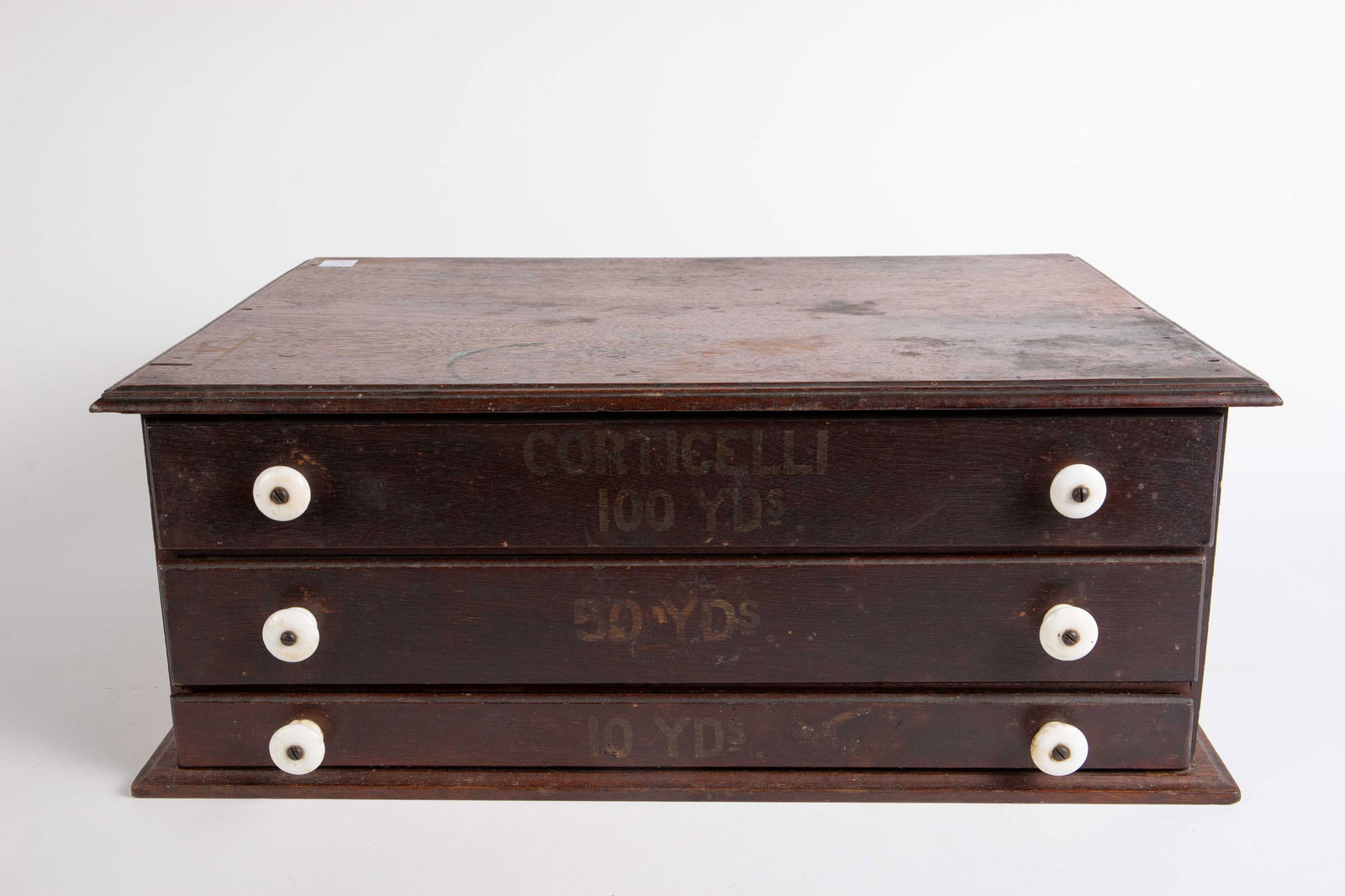 Antique 3 Drawer Spool Cabinet, Cortiselli. (1 of 6)