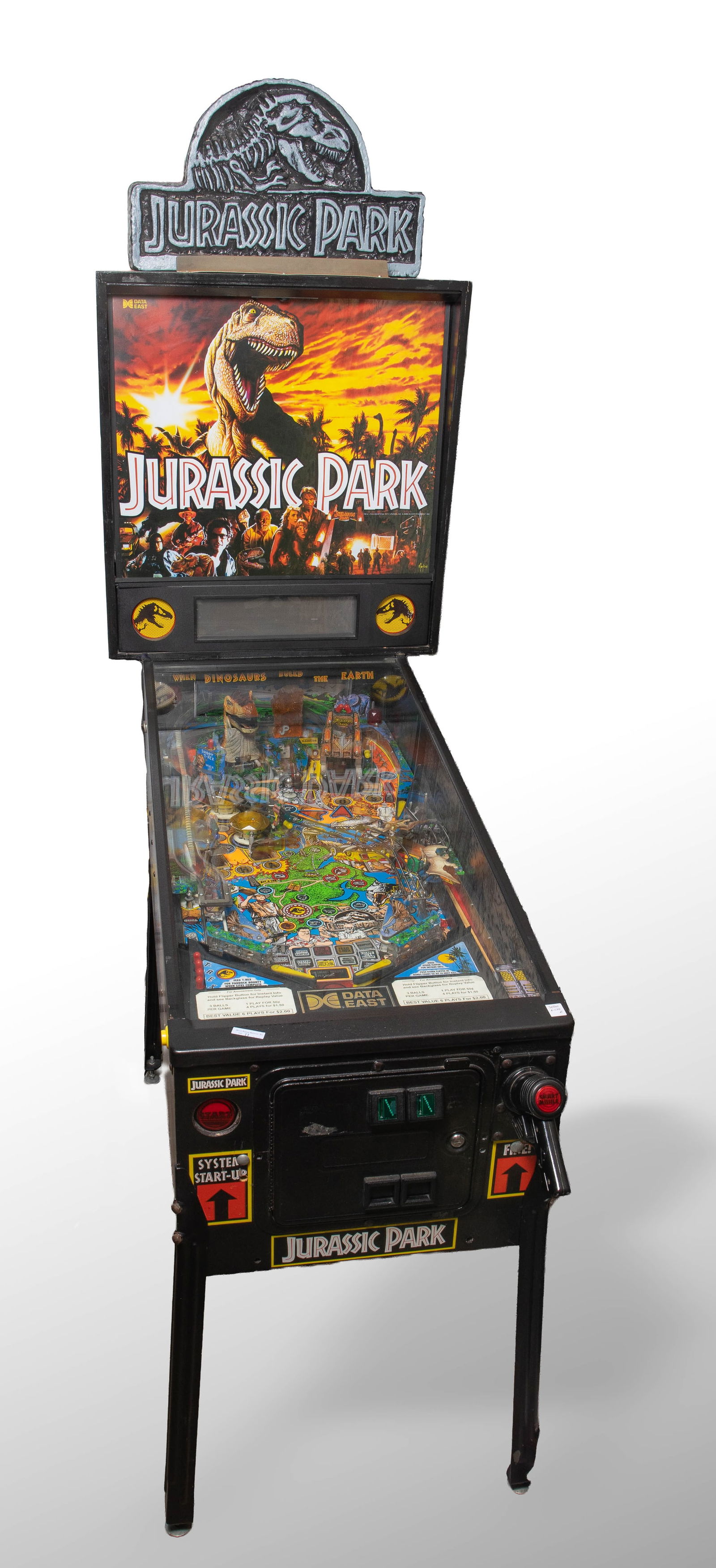 Full Size Data East Jurassic Park Pinball Machine. (1 of 20)