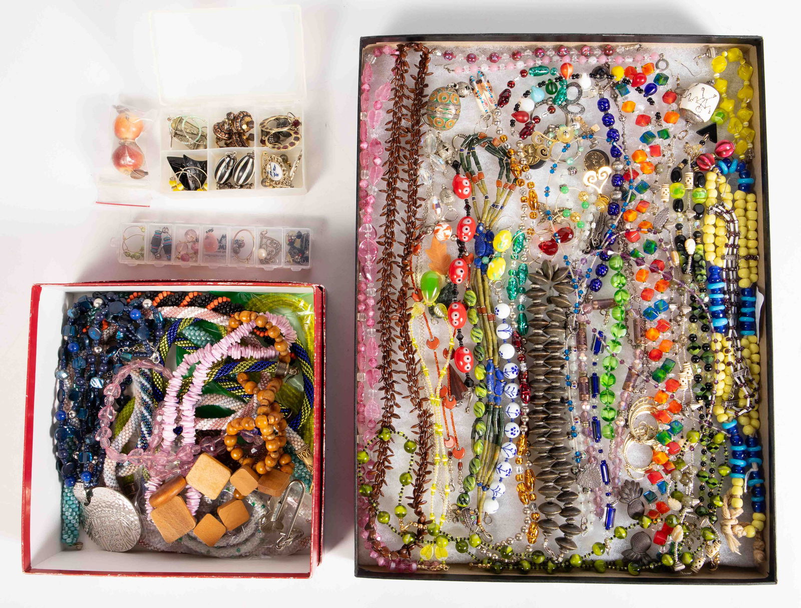 Lot: Costume Jewelry - 925, Glass, Native American (1 of 4)