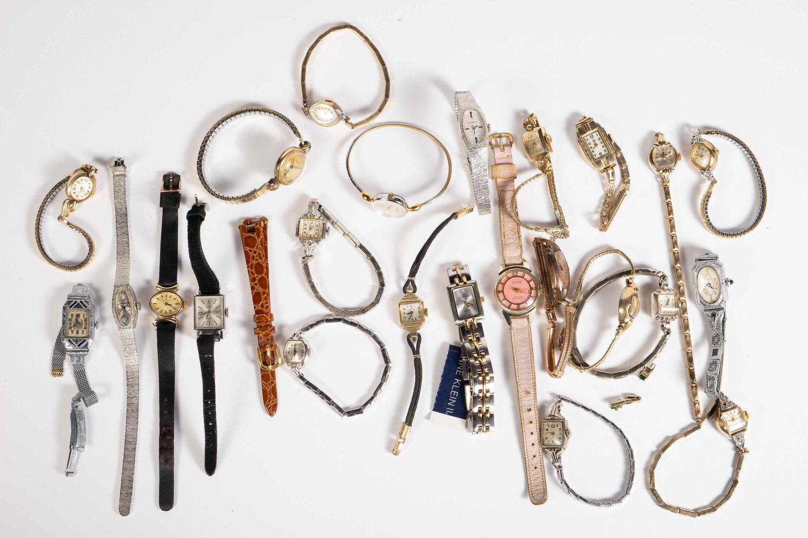 24 Vintage Ladies' Watches - Diamond, Art Deco. (1 of 10)