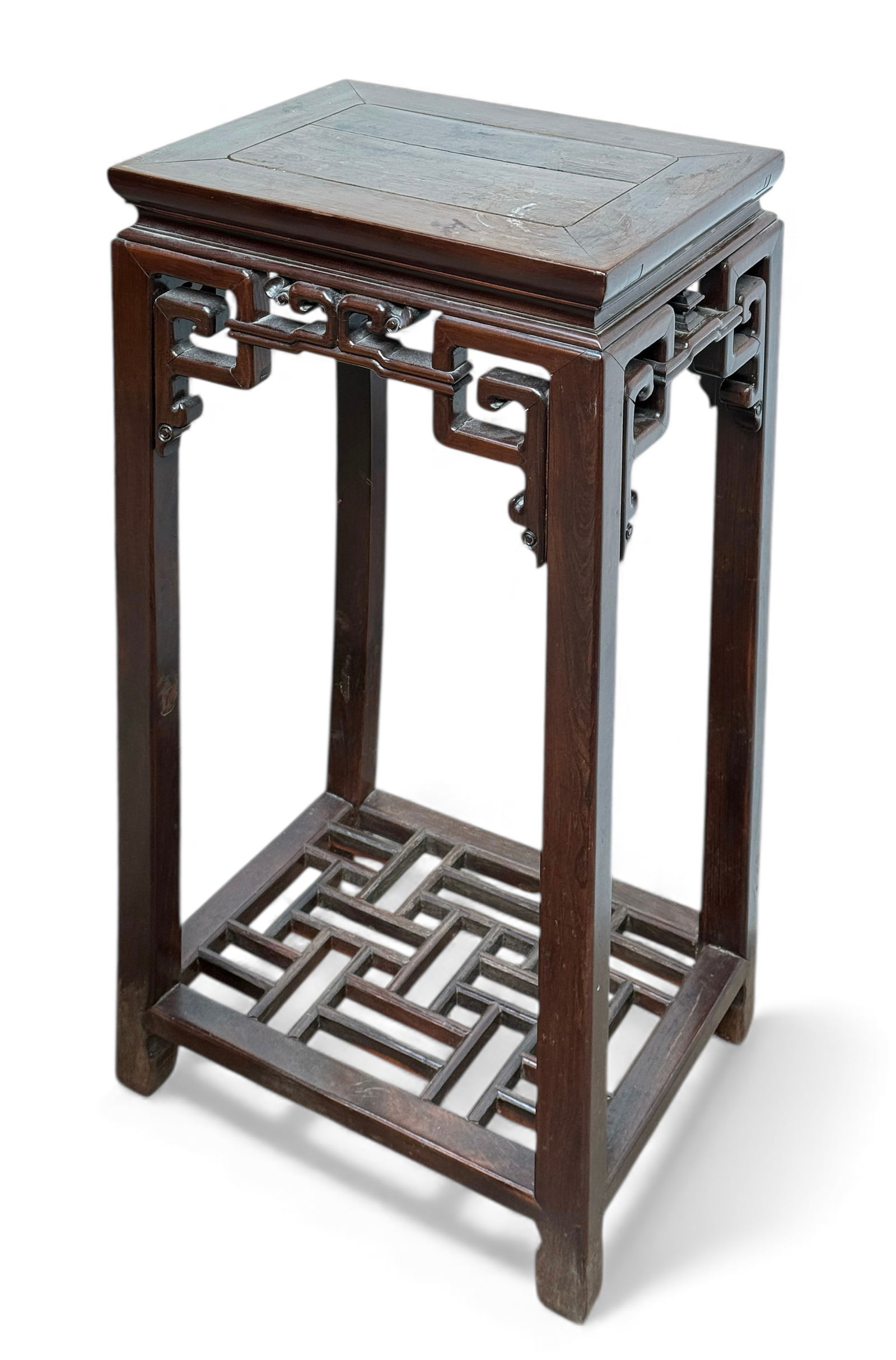 Early 20th Century Elm Wood Chinese Side Table. (1 of 4)