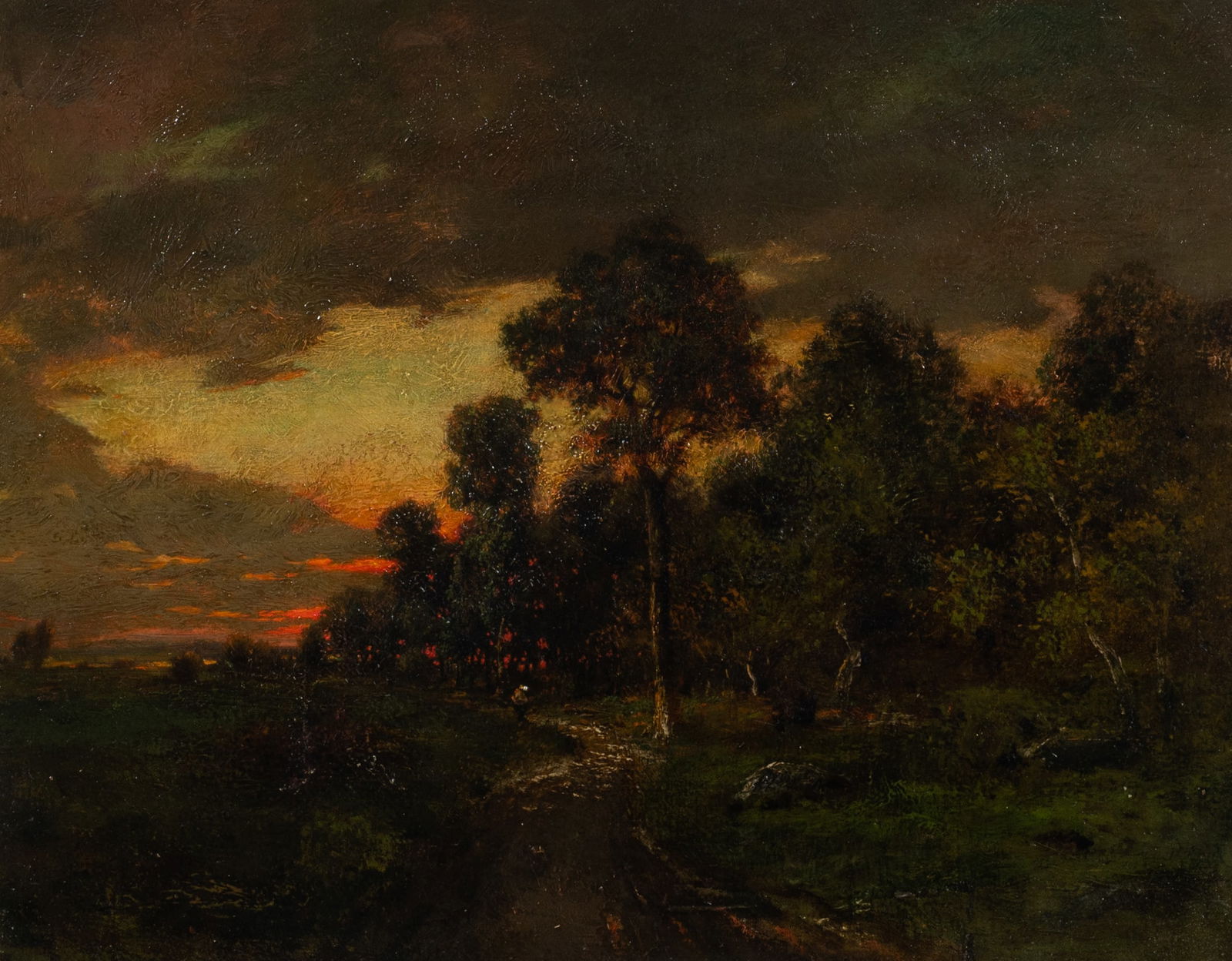 Landscape at Sunset, Theodore Rousseau. (1 of 6)