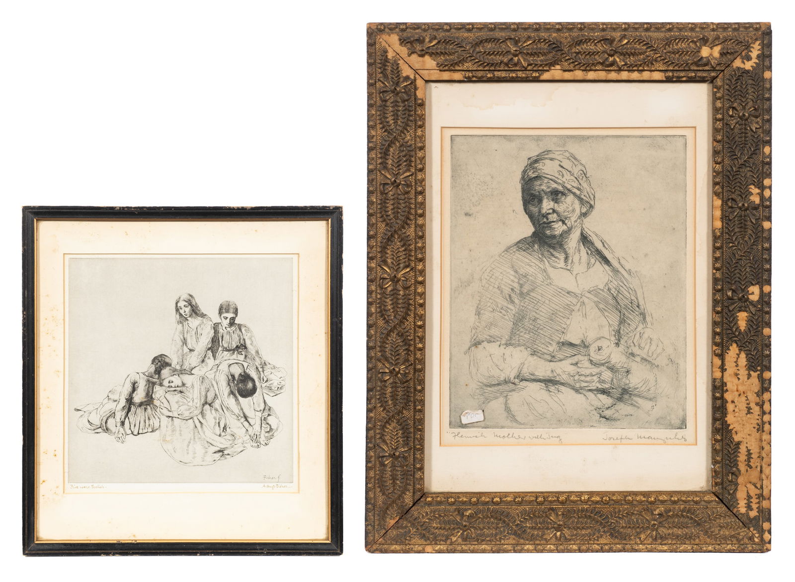 Two Etchings - Joseph Margulies & Alfred Fisher. (1 of 15)