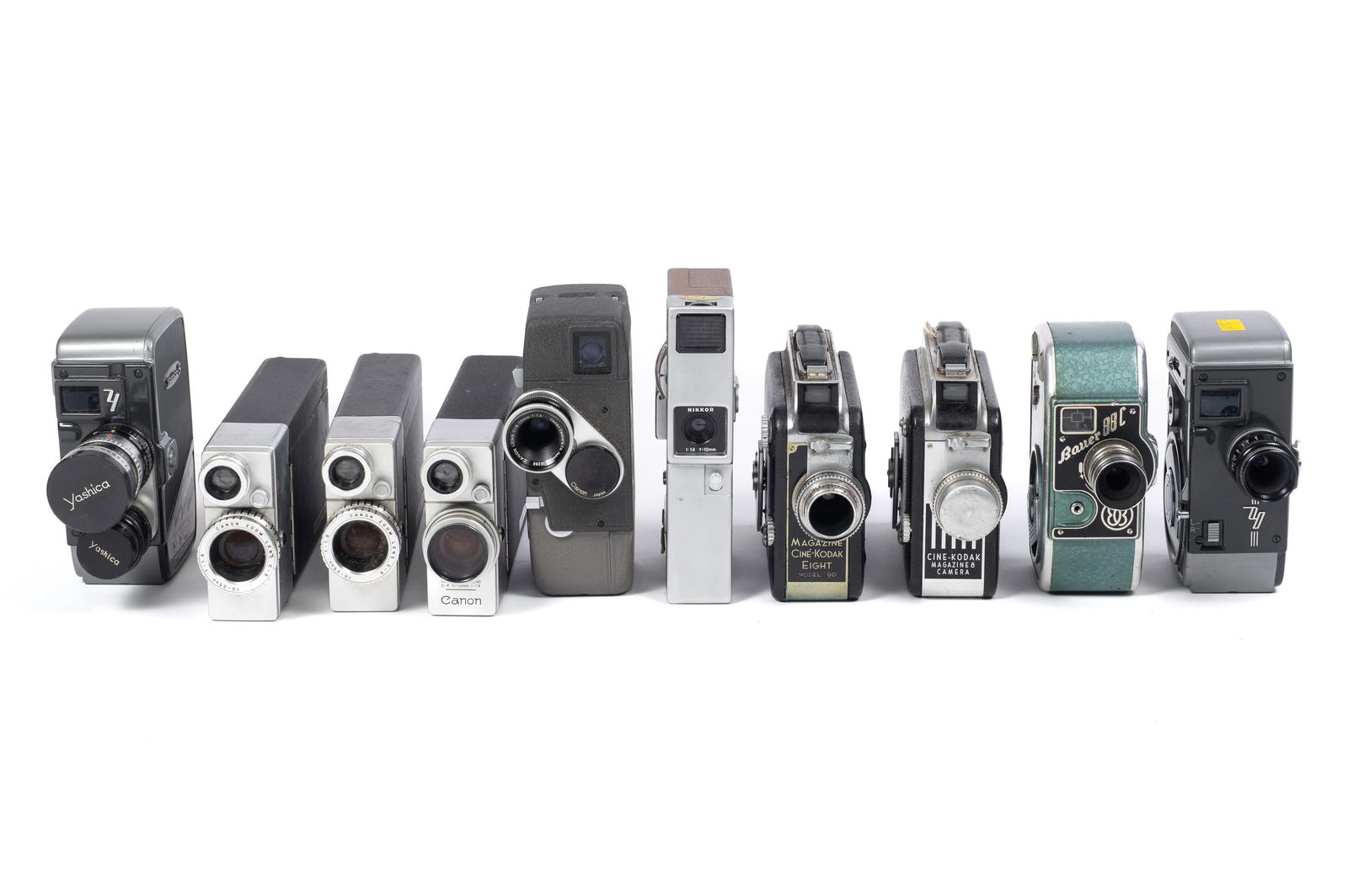 Lot of 8mm Cine Cameras. (1 of 11)