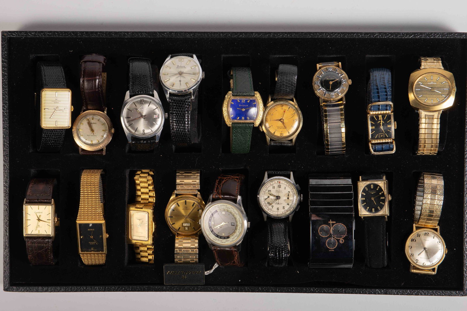 18 Vintage Mens' Watches - Rado, Lord Elgin, Timex (1 of 9)