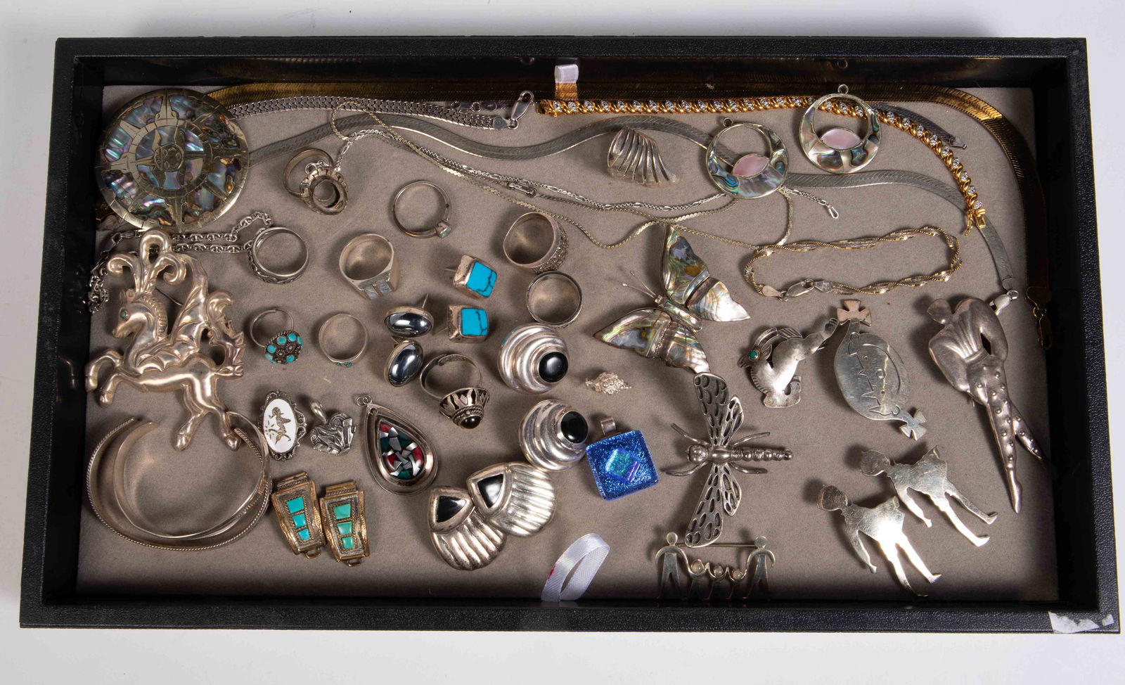 Lot: Mostly Sterling Silver Jewelry - Mexico, Siam (1 of 6)