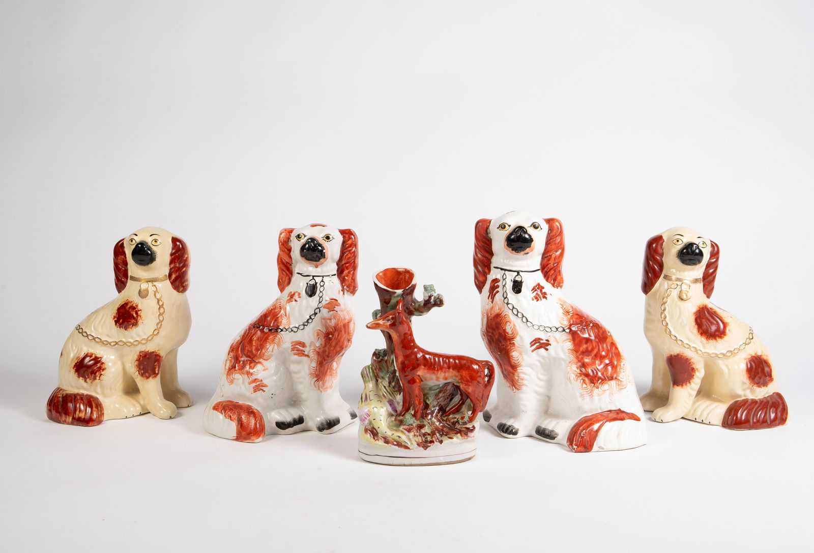 Walt Disney Lady & Tramp Dog Cat Figurines 6pc Lot