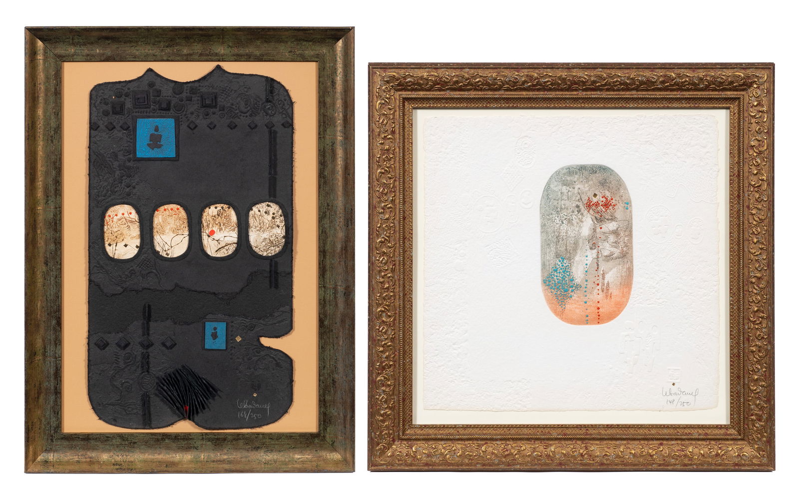 Lot of Two Signed Hoi Lebadang Artworks. (1 of 10)